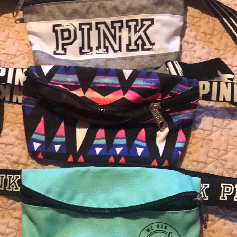 Pink fanny packs